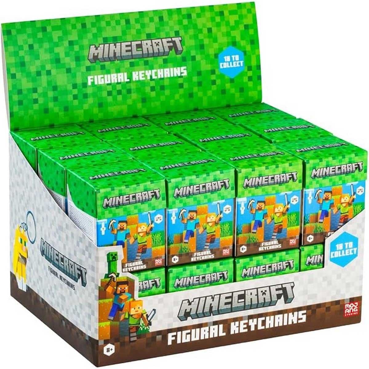 Mojang Studios Assorted Minecraft Figure Keychain Blind Box Unisex, 8 - 10 Years