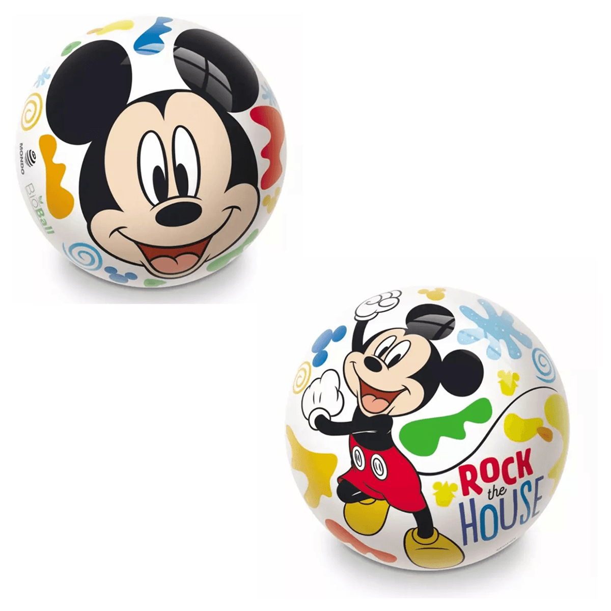 Mondo 9″ Disney Mickey Mouse Assorted Bio Ball Unisex, 3-4 Years