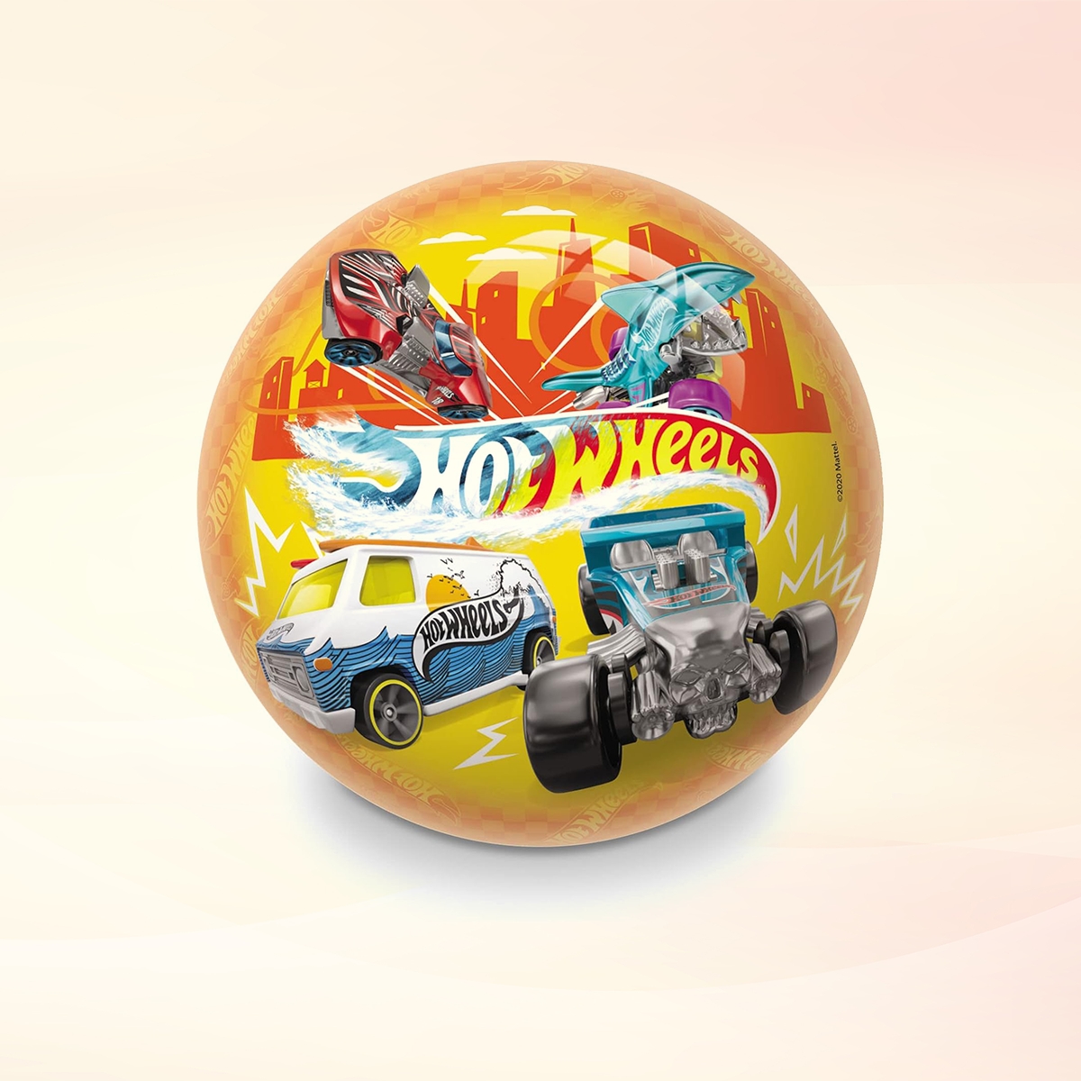 موندو كرة حيوية هوت ويلز متنوعة 9 إنش للجنسين، 3-4 سنوات