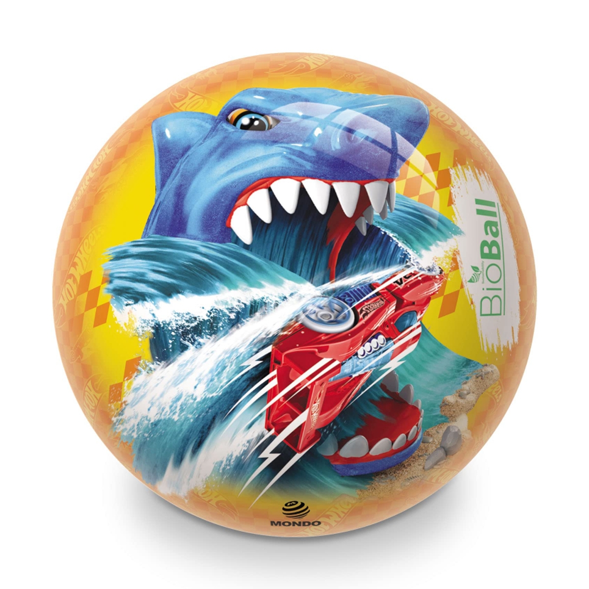 موندو كرة حيوية هوت ويلز متنوعة 9 إنش للجنسين، 3-4 سنوات