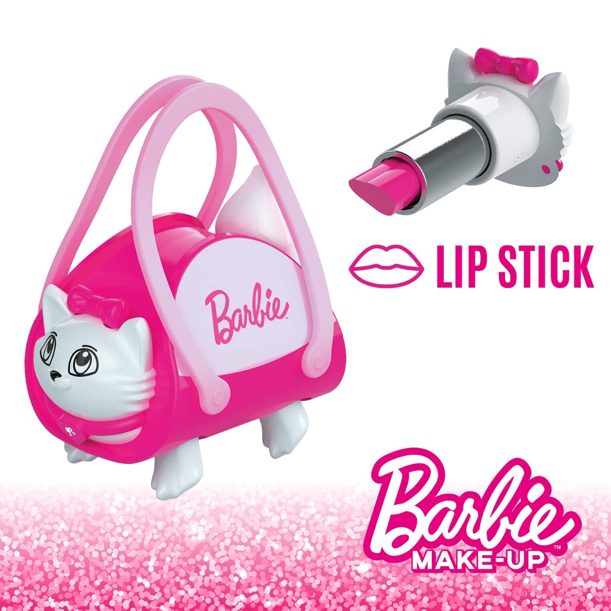 Mondo Cat Shaped Assorted Barbie Bag with Lipstick Girls, 5-7 Years