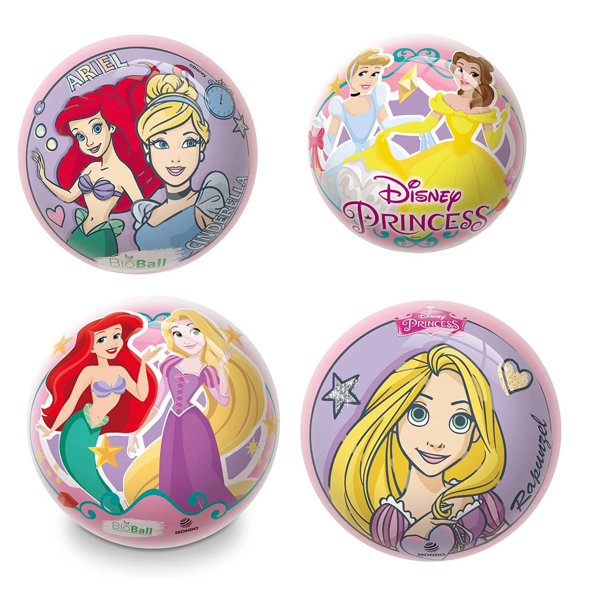 Mondo Disney Princess Assorted Inflatable Bio Ball Unisex, 3-4 Years
