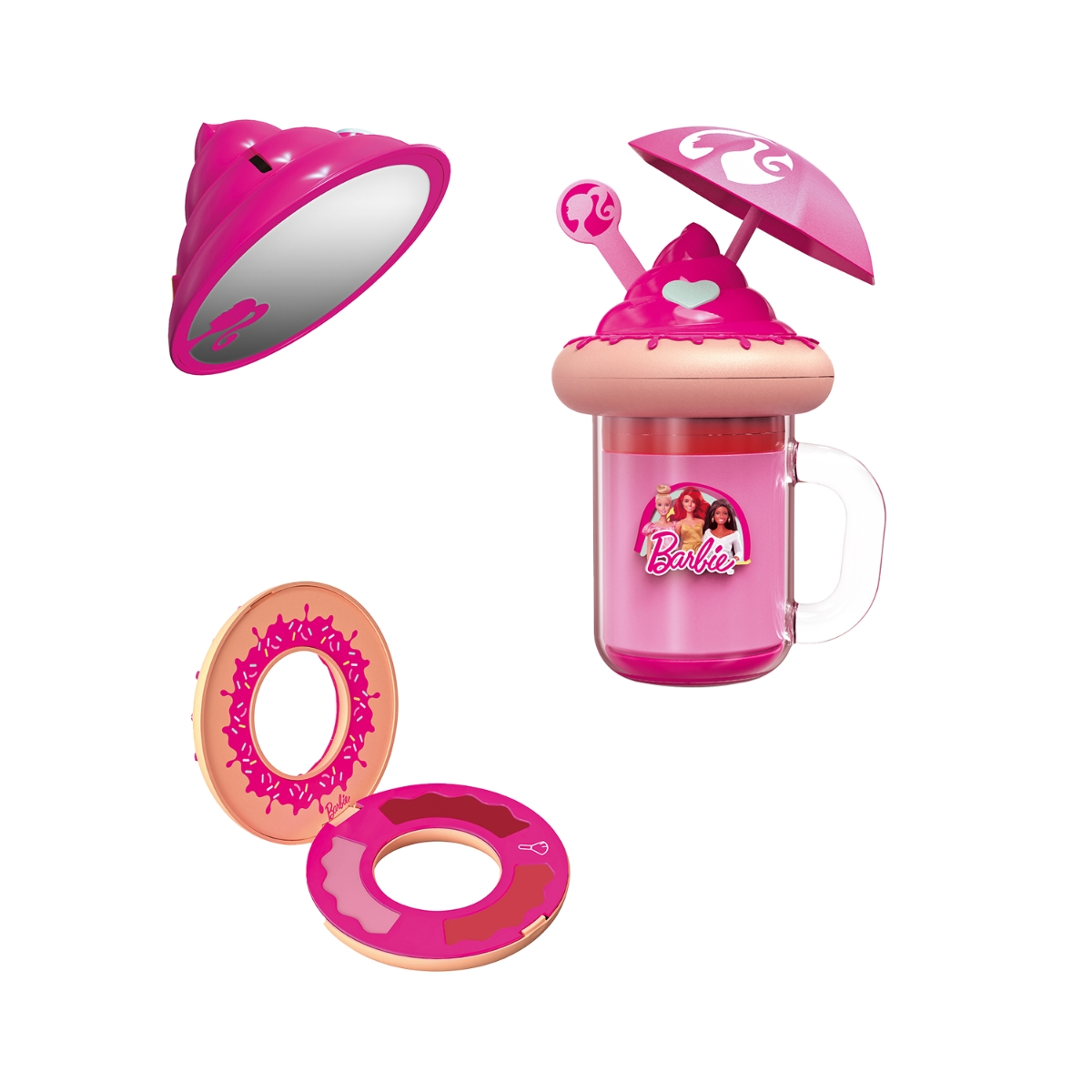 موندو مجموعة مكياج باربي فريك شيك والشاطئ للبنات، 5-7 سنوات