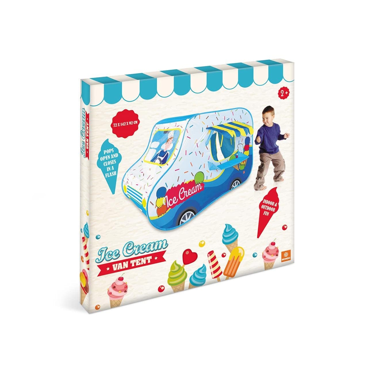 Mondo Ice Cream Van Play Tent Unisex, 3-4 Years