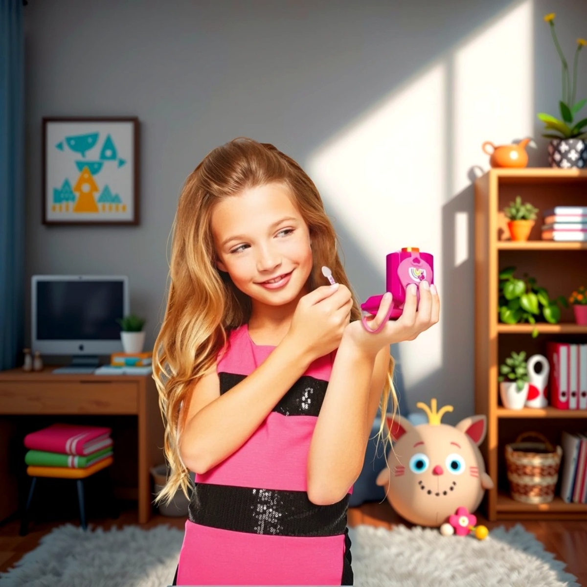 موندو حقيبة ظهر مكياج باربي للبنات، 5-7 سنوات