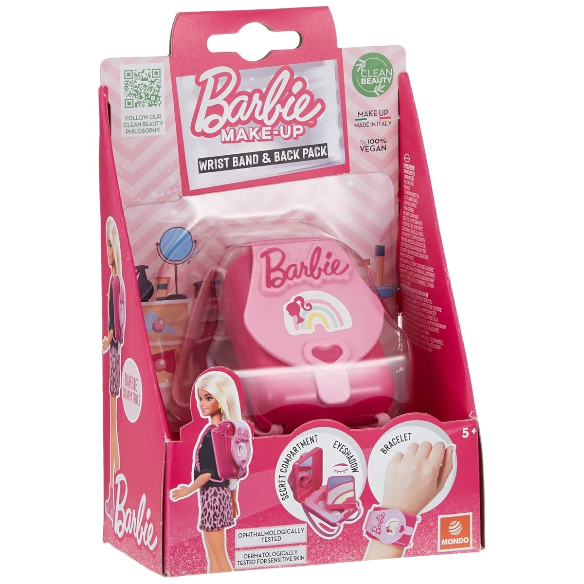 موندو حقيبة ظهر مكياج باربي للبنات، 5-7 سنوات