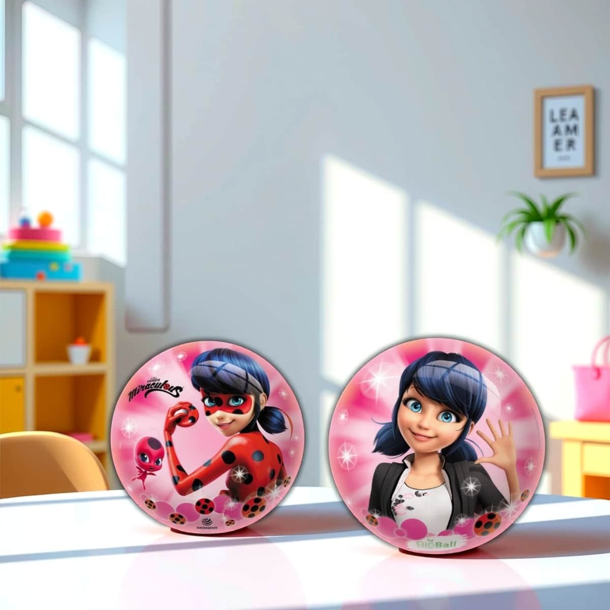Mondo Miraculous Assorted Inflatable Football Ball Unisex, 3-4 Years