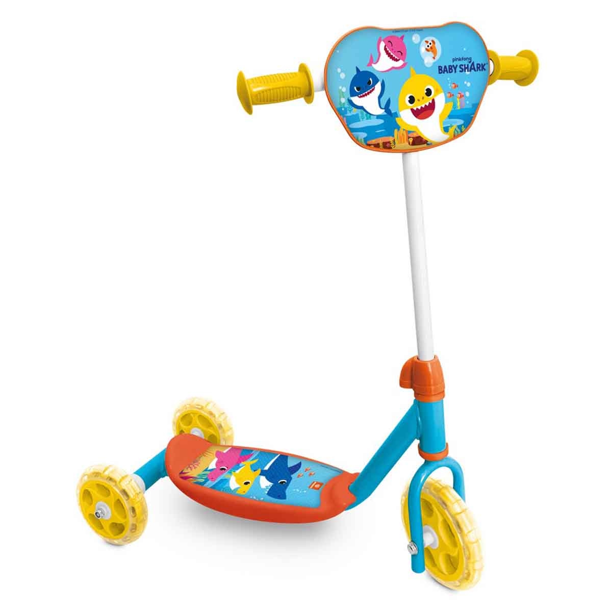 Mondo 3-Wheels My 1st Baby Shark Ride-On Scooter Unisex, 3-4 Years