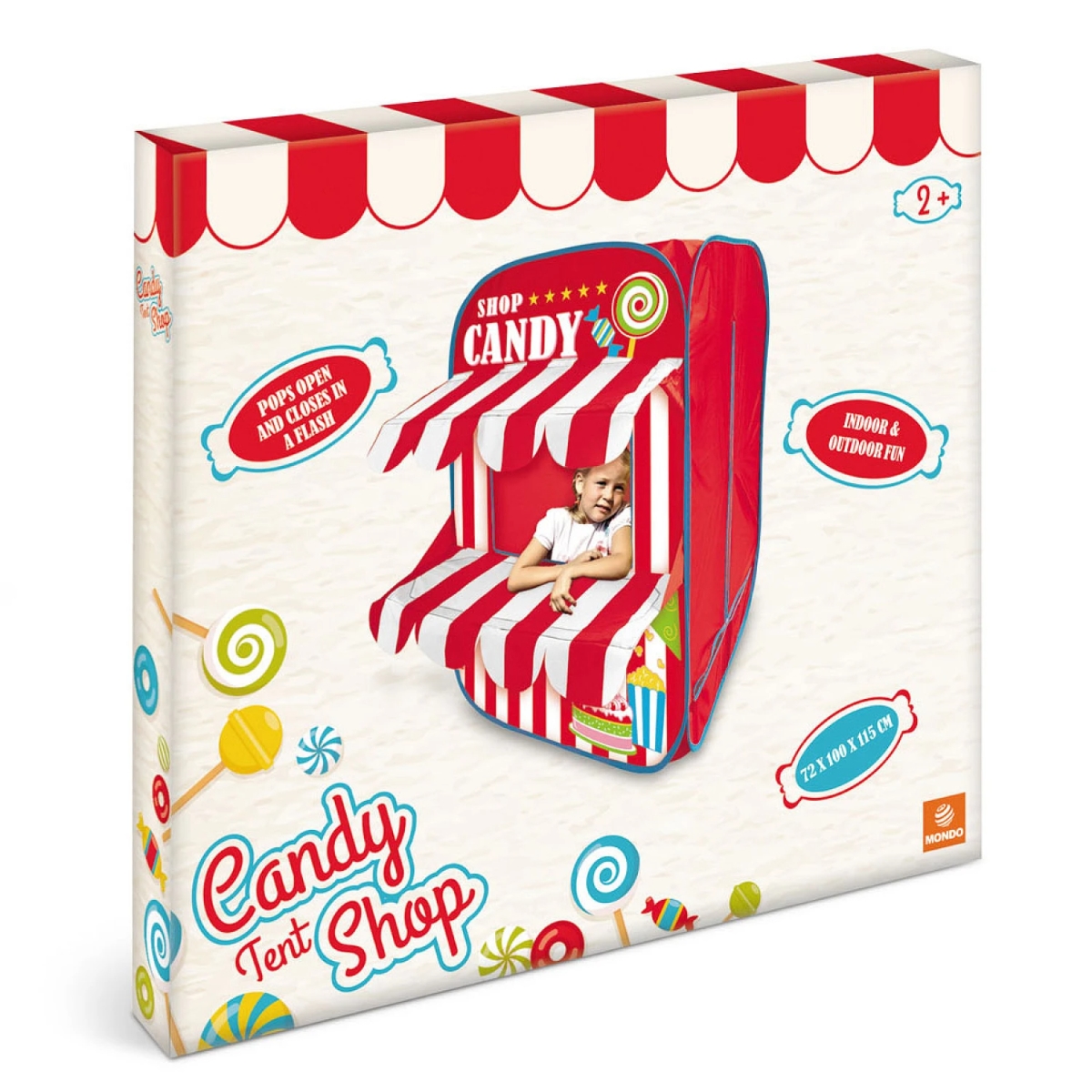 Mondo Pop-Up Candy Shop Pretend Play Tent Unisex, 3-4 Years