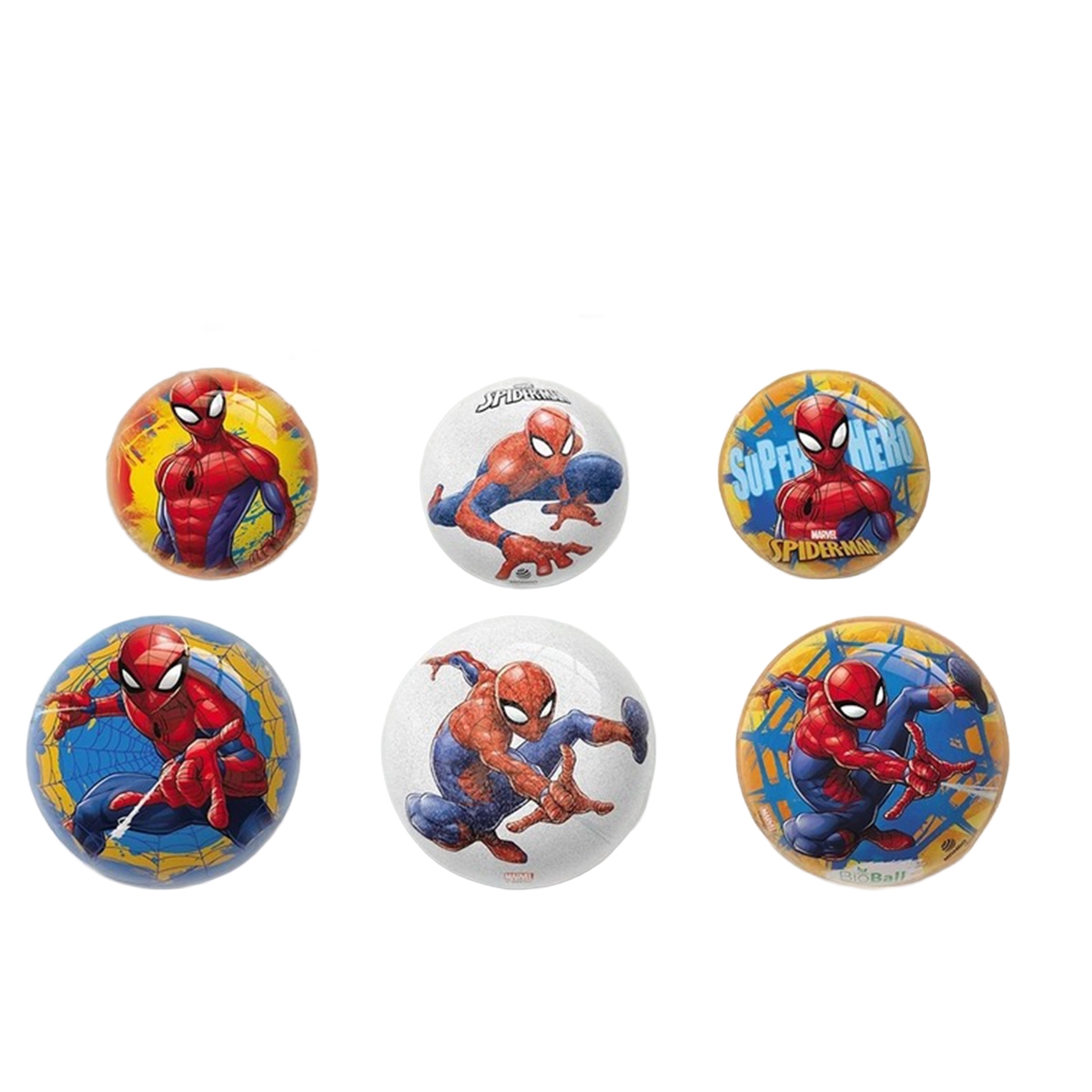 Mondo Spiderman Assorted Inflatable Bio Ball Unisex, 3-4 Years