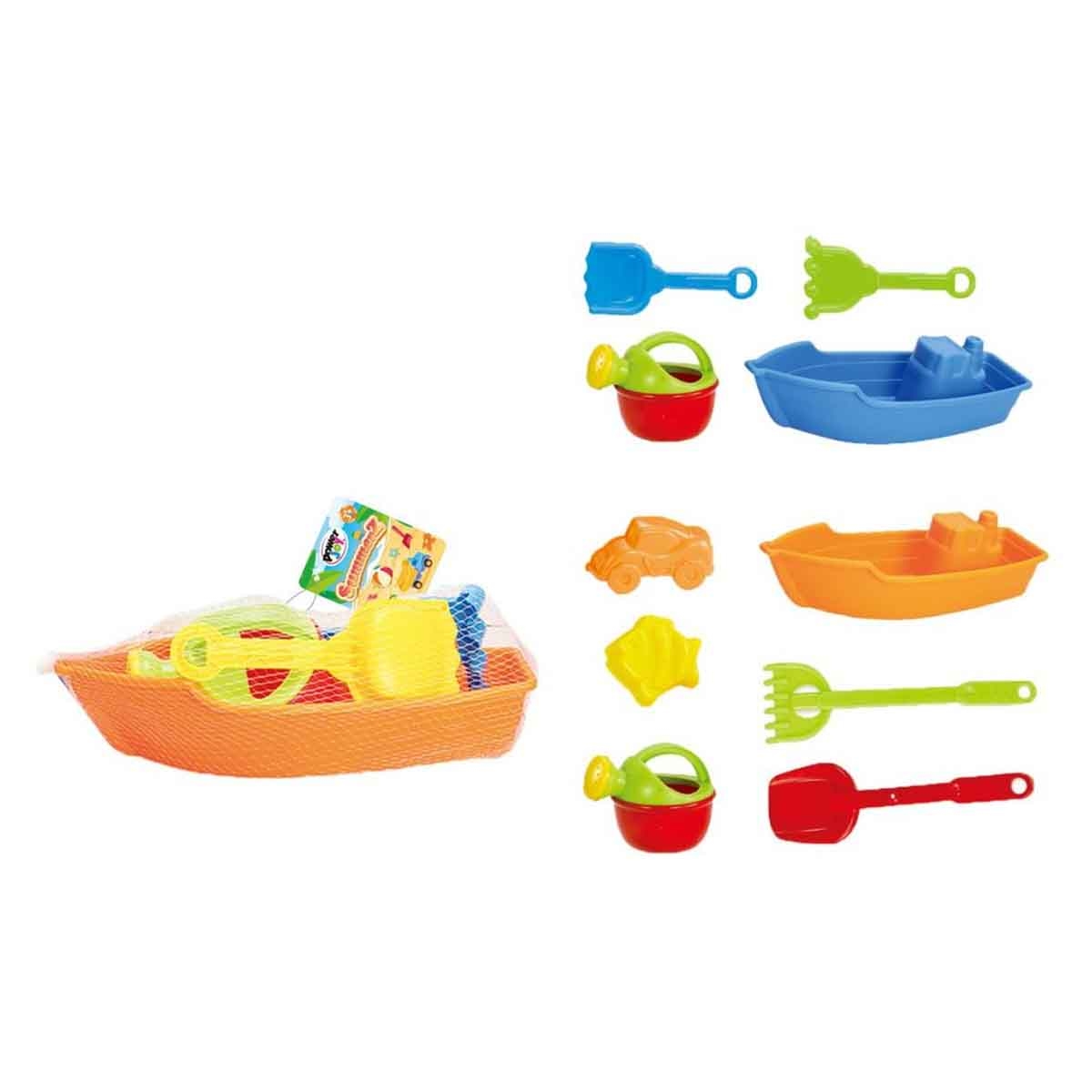 Mondo 6-Piece Summerz Assorted Boat Set Unisex, 3-4 Years