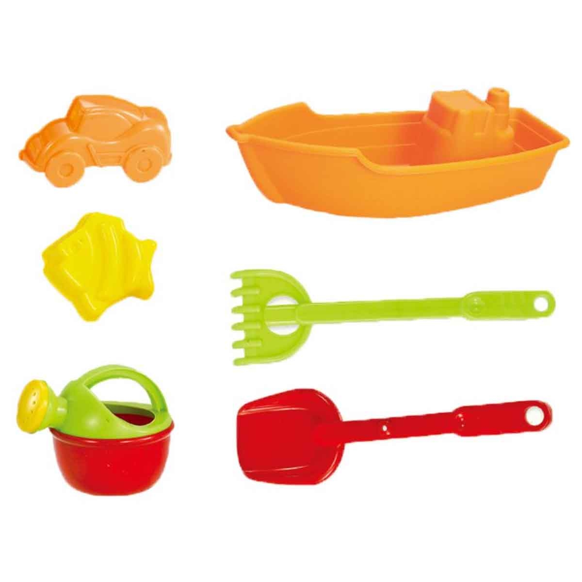 Mondo 6-Piece Summerz Assorted Boat Set Unisex, 3-4 Years
