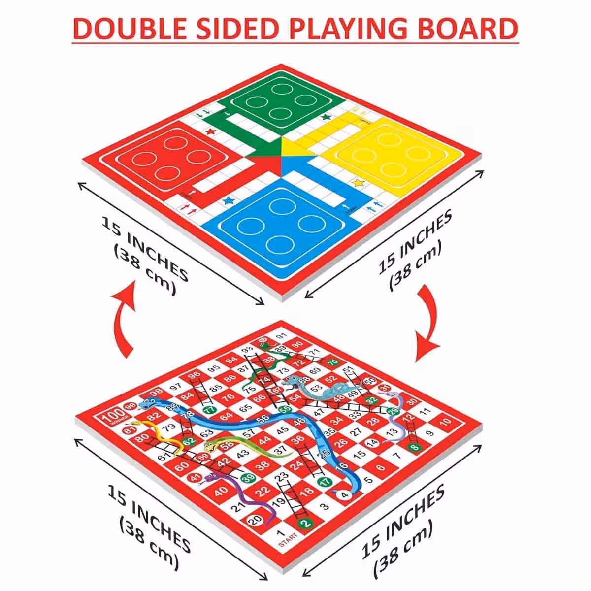 Monopoly Card & Classic Board Game with Ankit Toys Ludo Snake & Ladders Board Game Bundle Pack Unisex, 8-10 Years