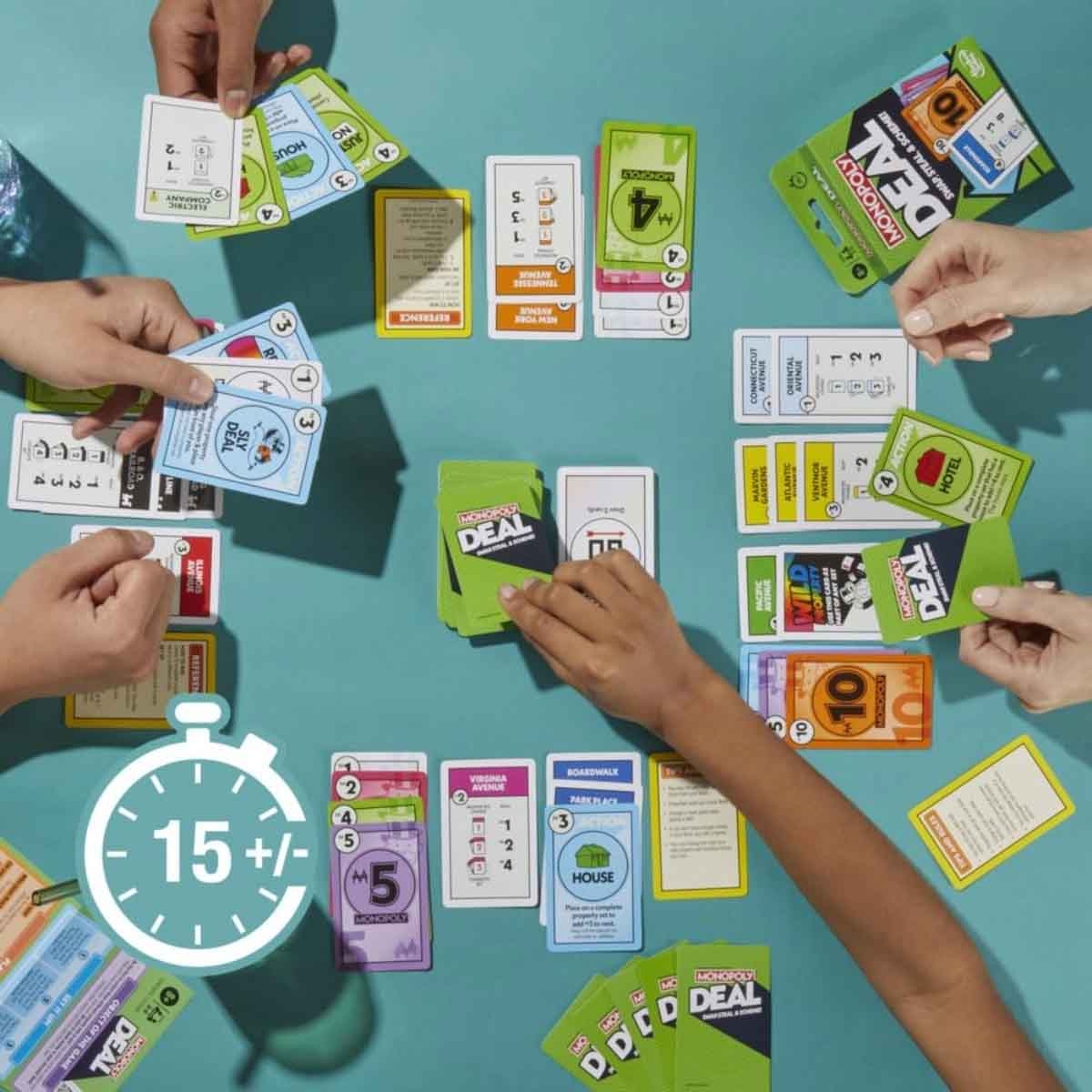 Monopoly Card Game & Ankit Toys Chess & Ludo with Snake & Ladders Board Game Bundle Pack Unisex, 5-7 Years