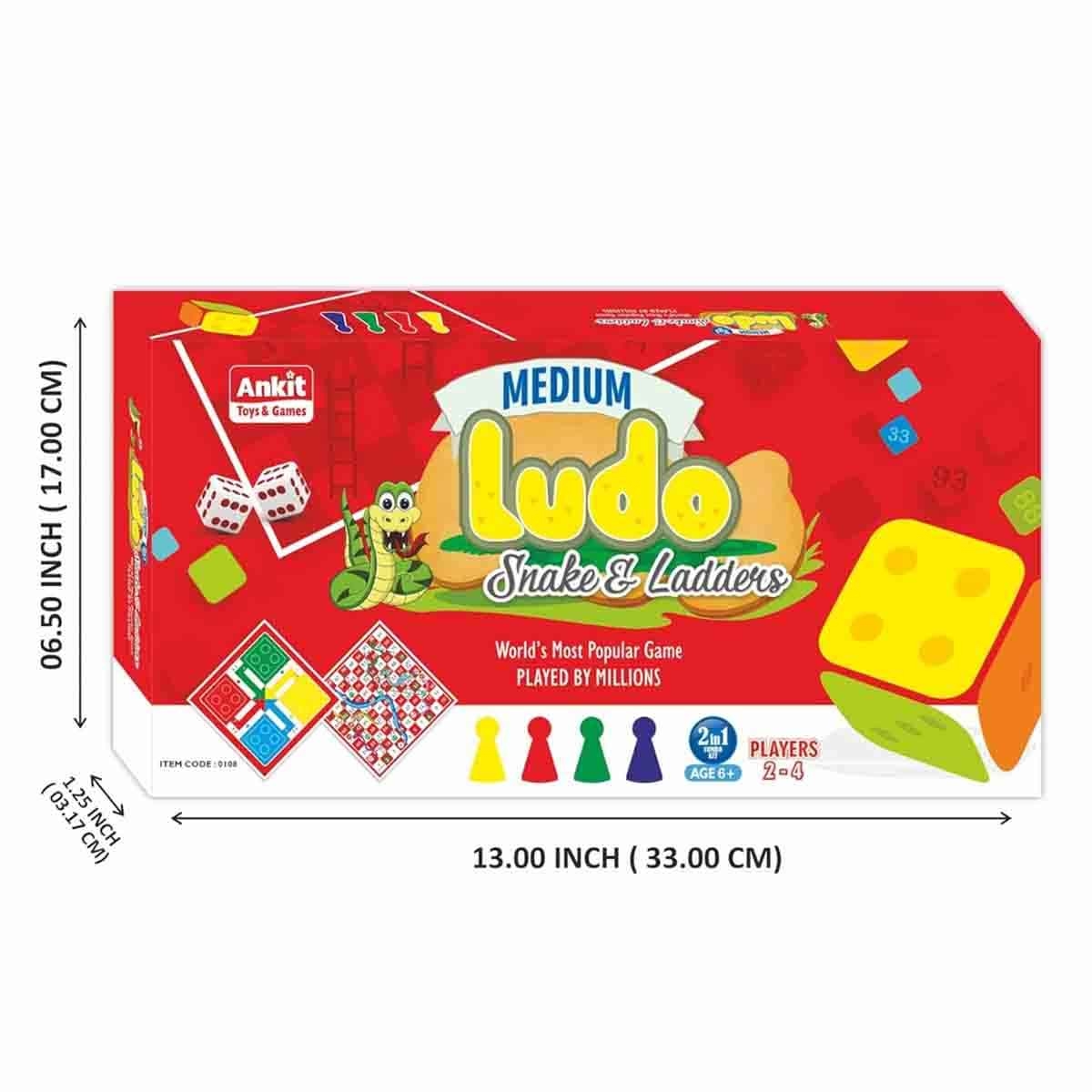 Monopoly Card Game & Ankit Toys Chess & Ludo with Snake & Ladders Board Game Bundle Pack Unisex, 5-7 Years