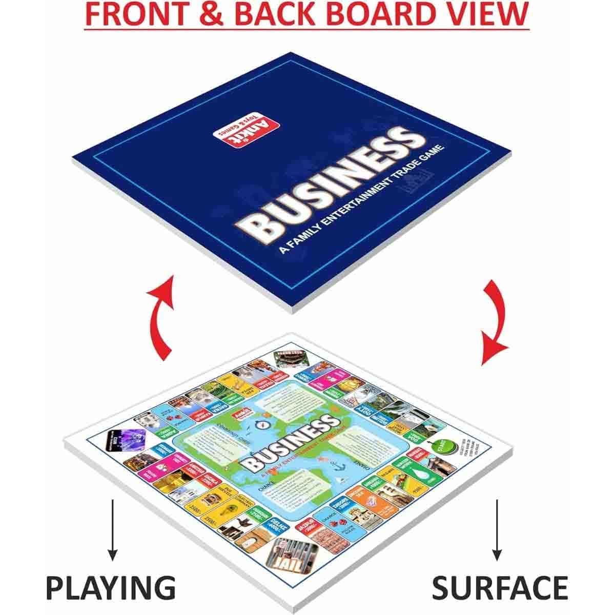 Monopoly Card Game with Ankit Toys Sequel Jumbo & Business Board Game Bundle Pack Unisex, 5-7 Years