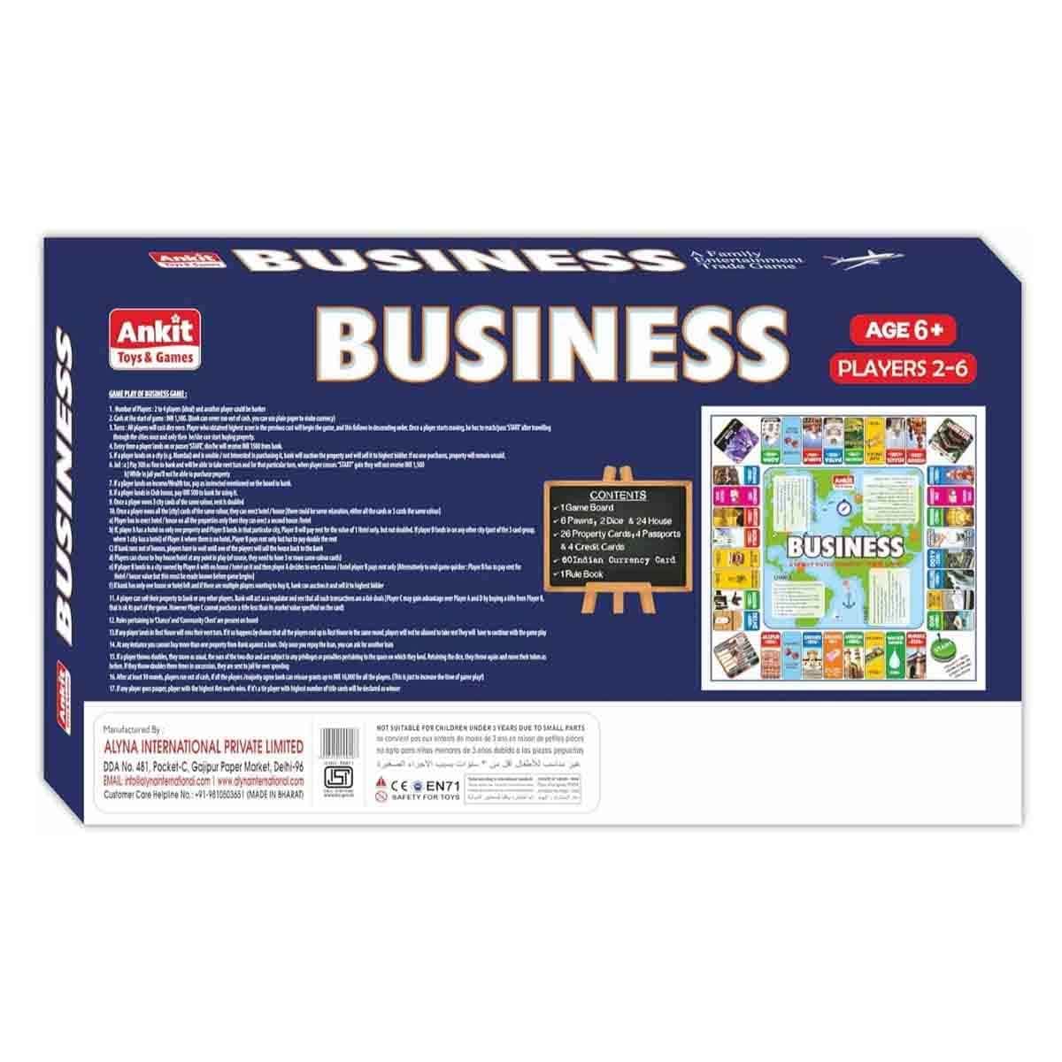 Monopoly Card Game with Ankit Toys Sequel Jumbo & Business Board Game Bundle Pack Unisex, 5-7 Years