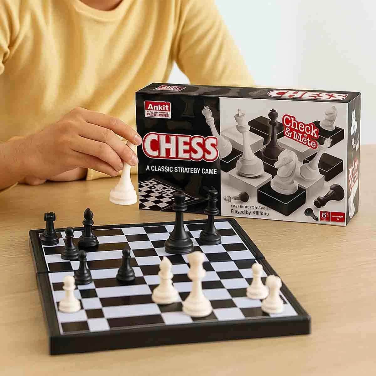 Monopoly Card Game with Craze Slime Monster & Ankit Toys Chess Board Game Bundle Pack Unisex, 5-7 Years