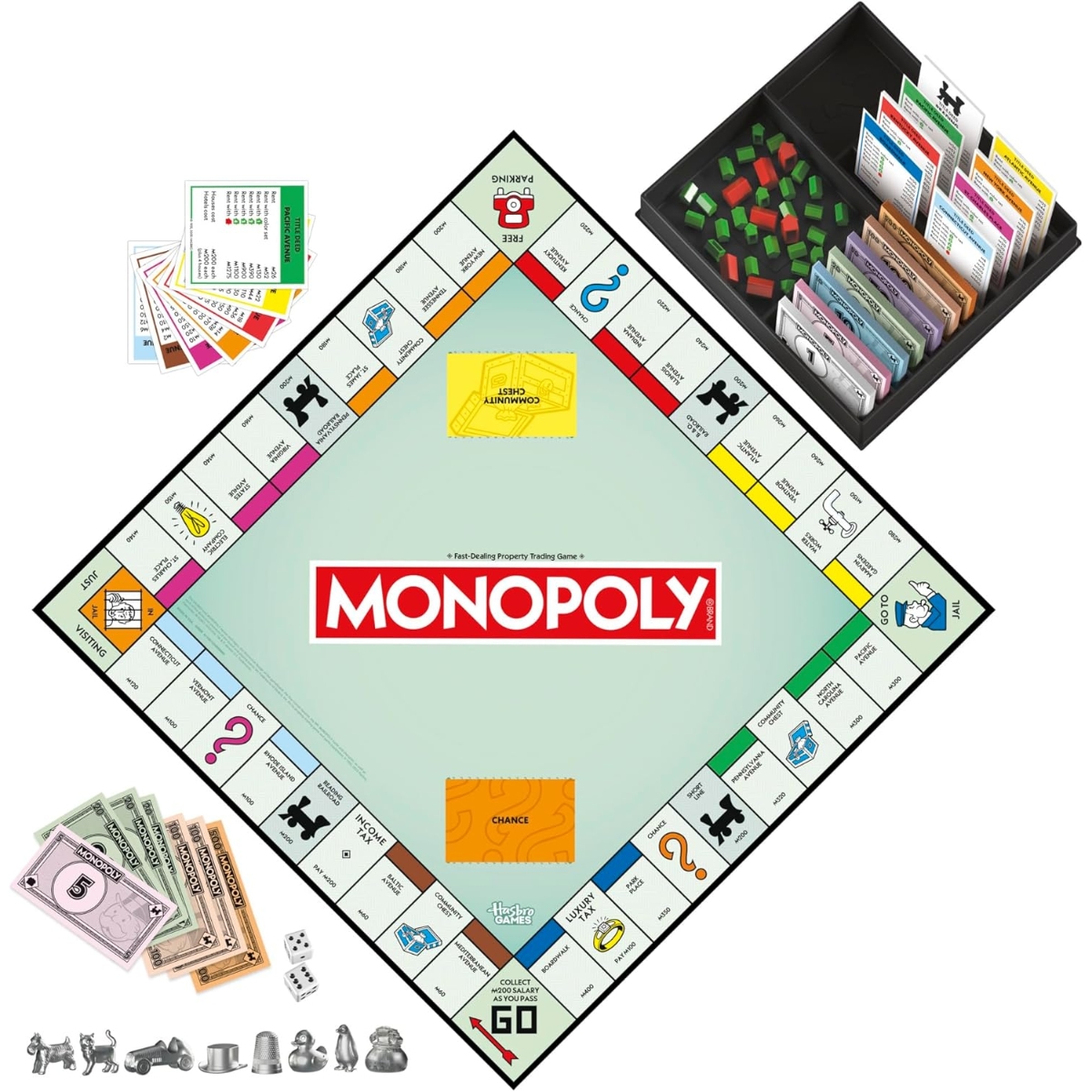 Monopoly Classic Refresh Board Game Unisex, 8-10 Years