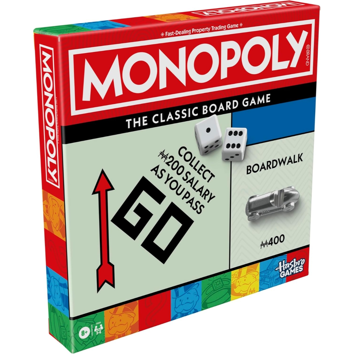 Monopoly Classic Refresh Board Game Unisex, 8-10 Years