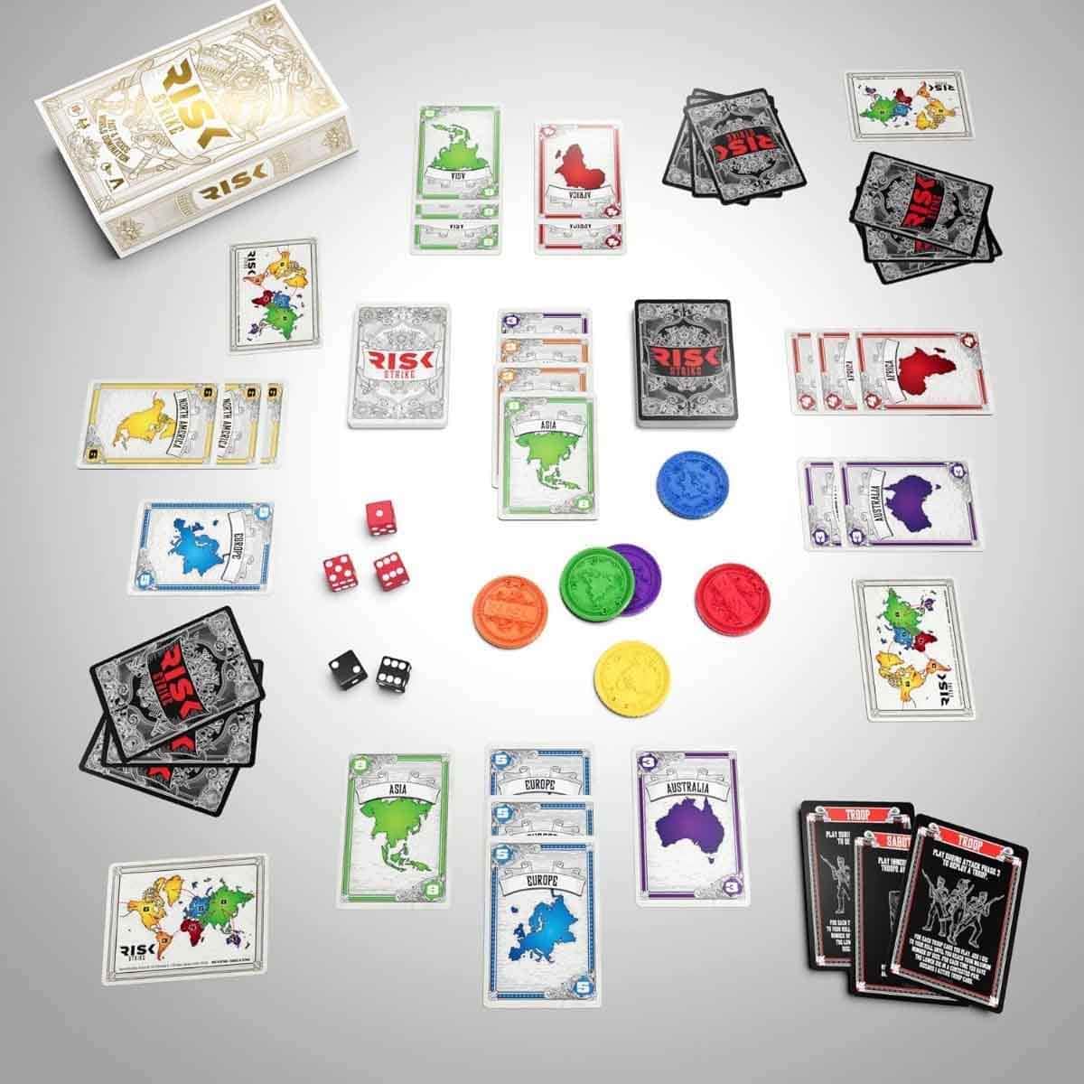 Monopoly Deal Harry Potter & Hasbro Gaming Risk Strike Board Game Bundle Unisex, 11-12 Years