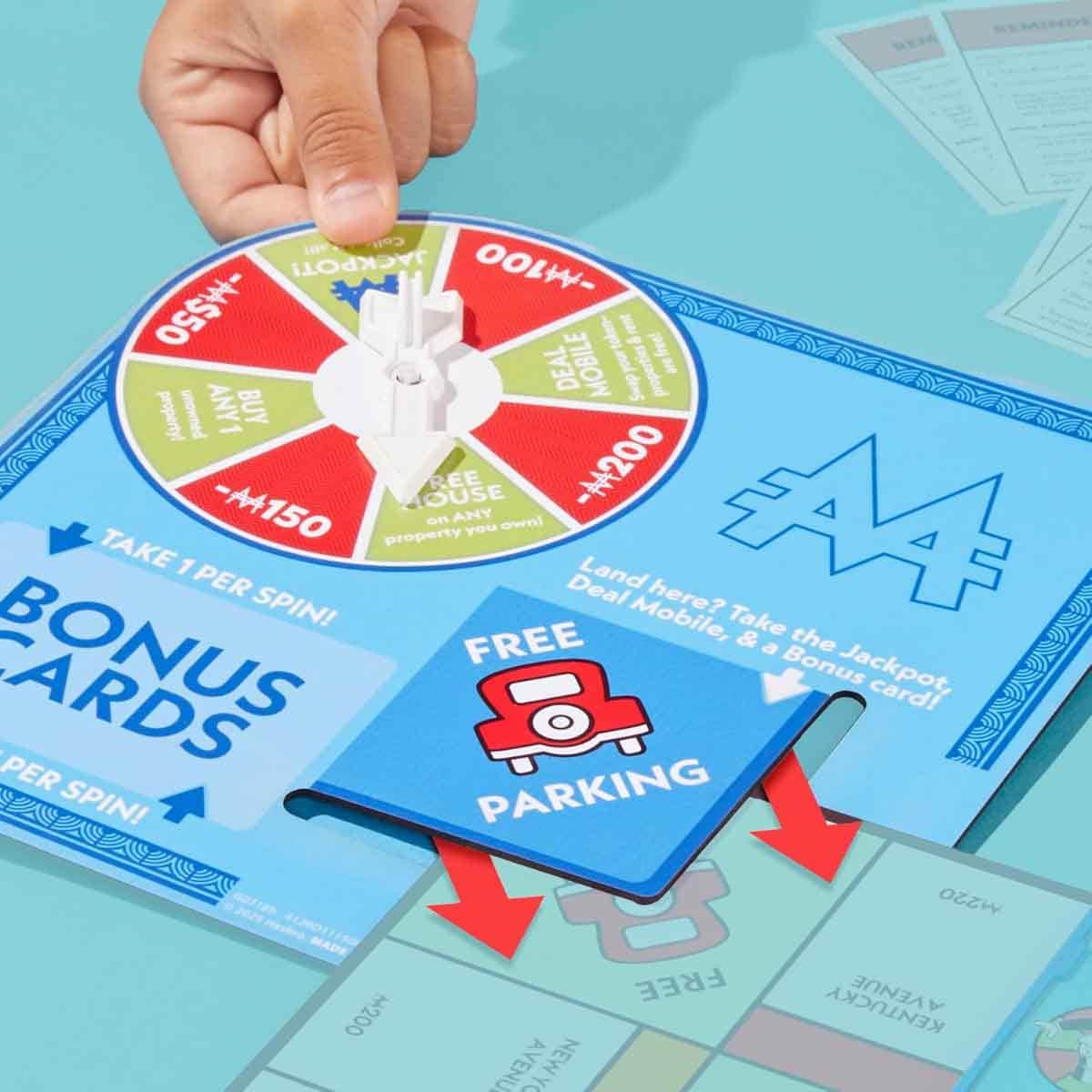 مونوبولي لعبة جاكبوت فري باركينغ للجنسين، عمر 8-10 سنوات