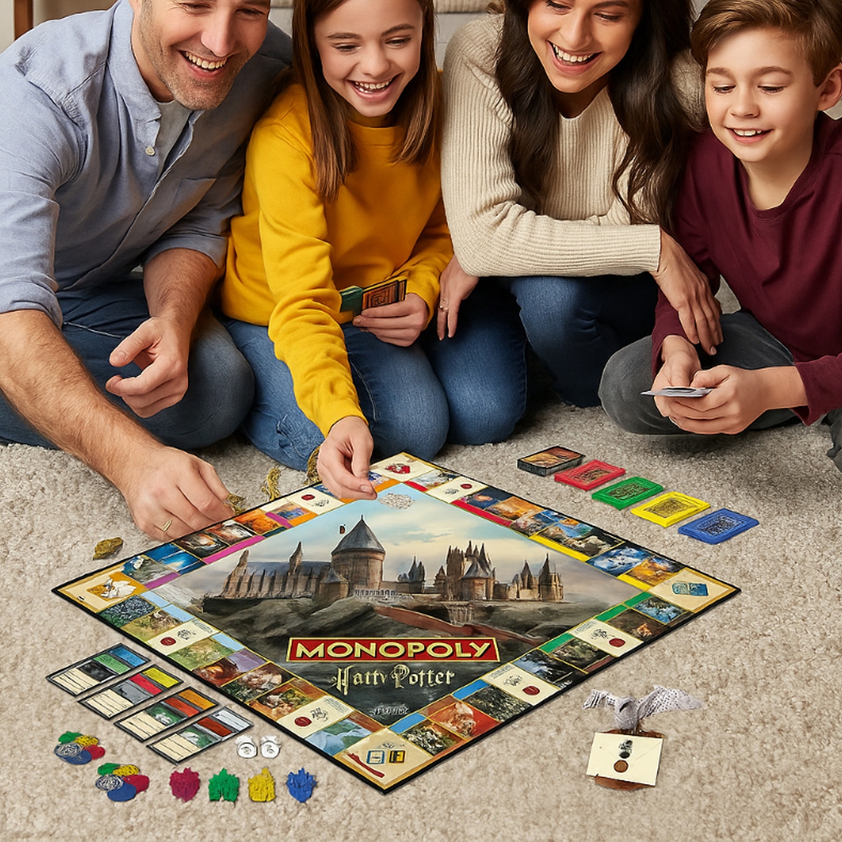Monopoly Harry Potter Edition Board Game Unisex, 8-10 Years