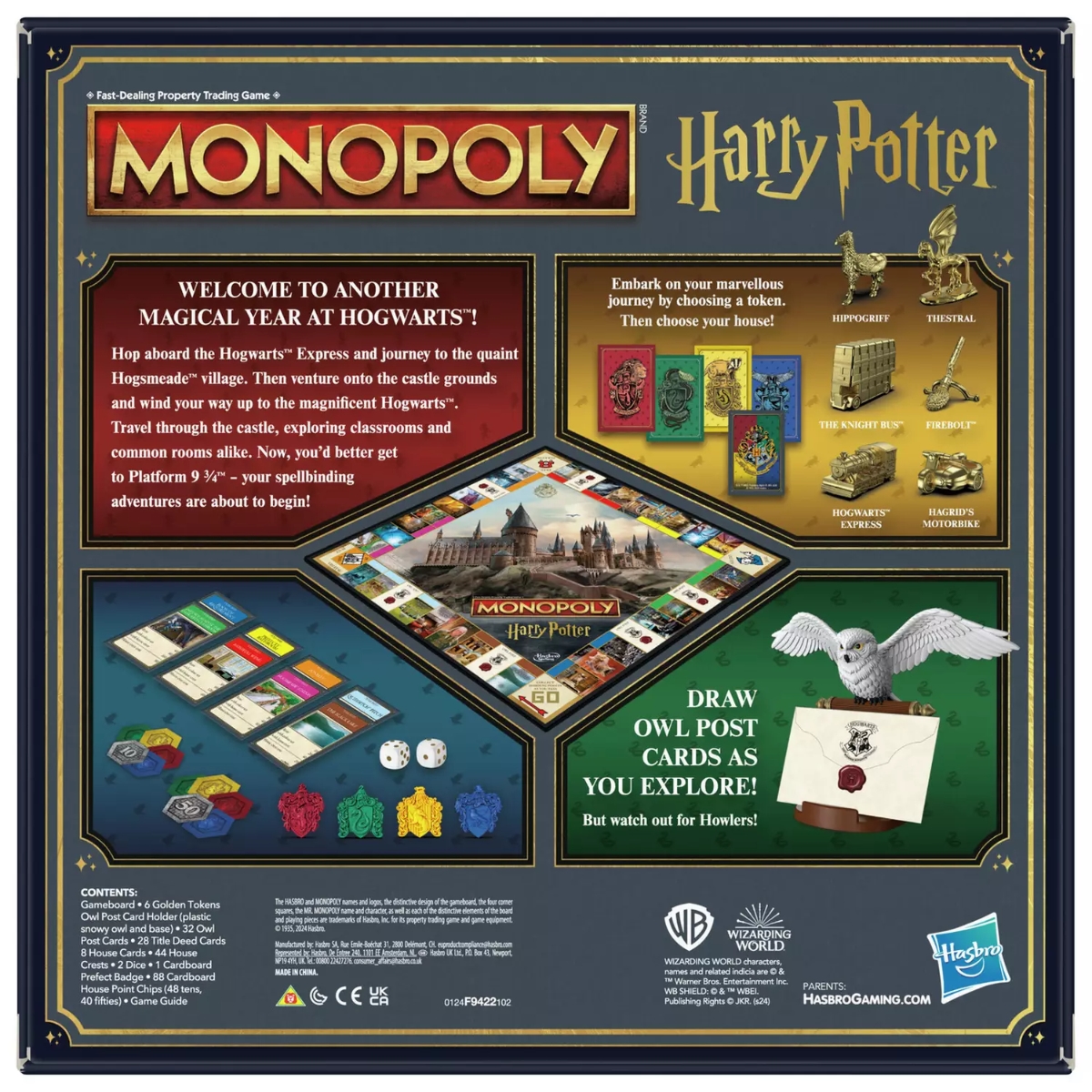 Monopoly Harry Potter Edition Board Game Unisex, 8-10 Years
