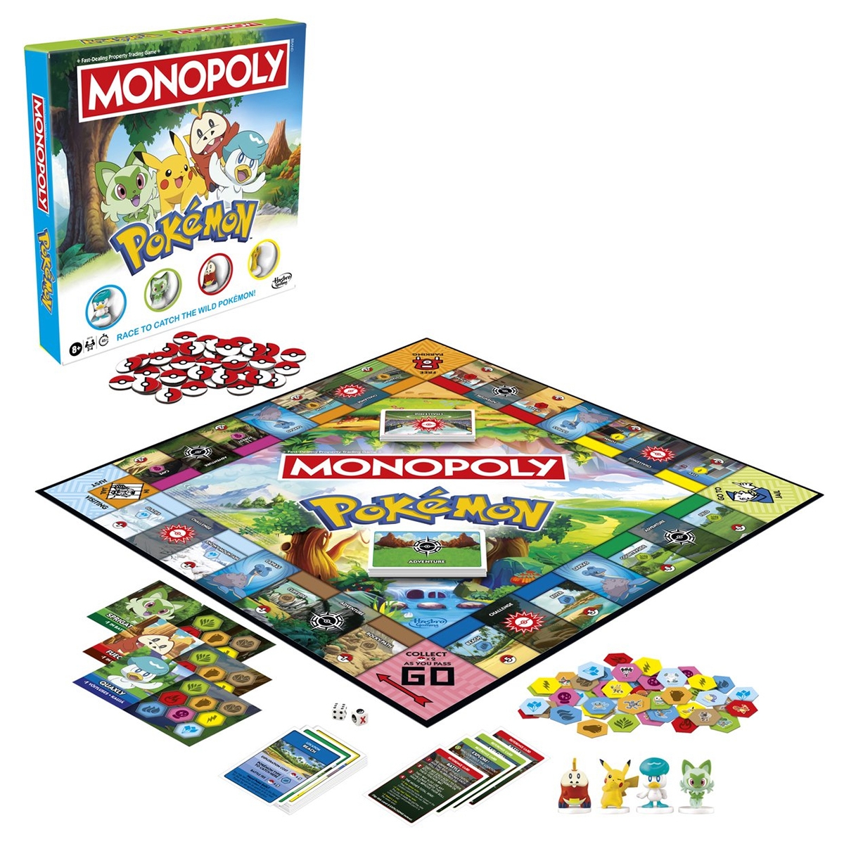 Monopoly Pokemon Edition Board Game Unisex, 8-10 Years