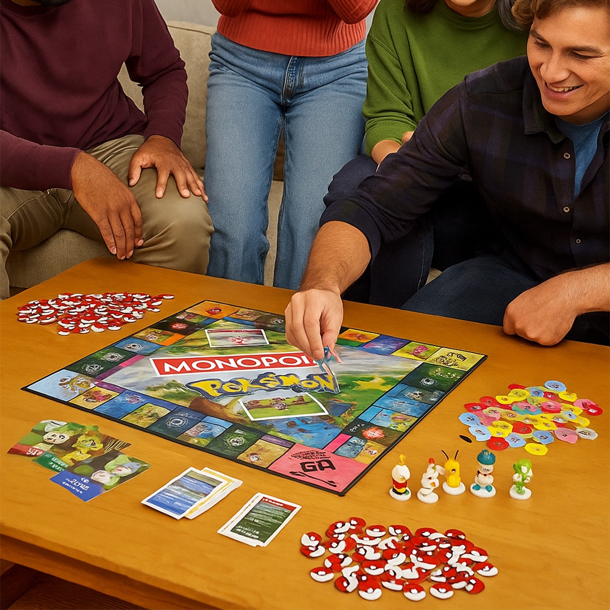 Monopoly Pokemon Edition Board Game Unisex, 8-10 Years