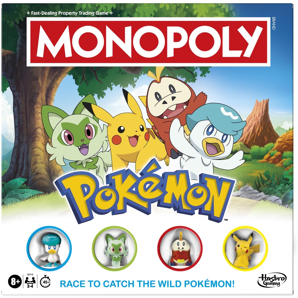 Monopoly Pokemon Edition Board Game Unisex, 8-10 Years