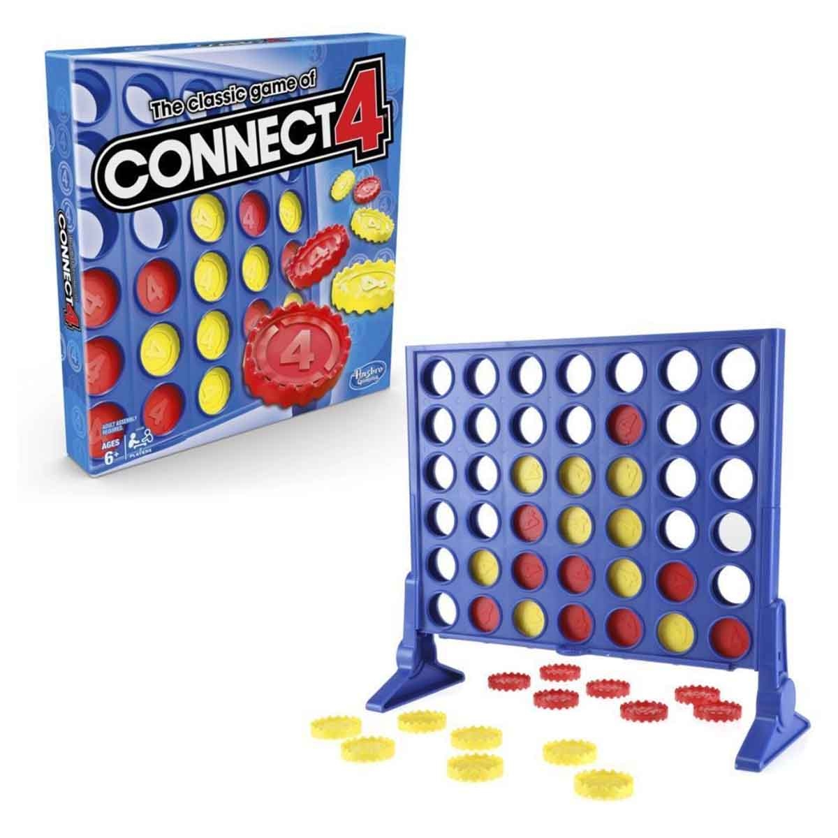 Monopoly Stitch Game with Hasbro Connect 4 & Melissa & Doug Family Stacking Tower Board Game Bundle Unisex, 8-10 Years