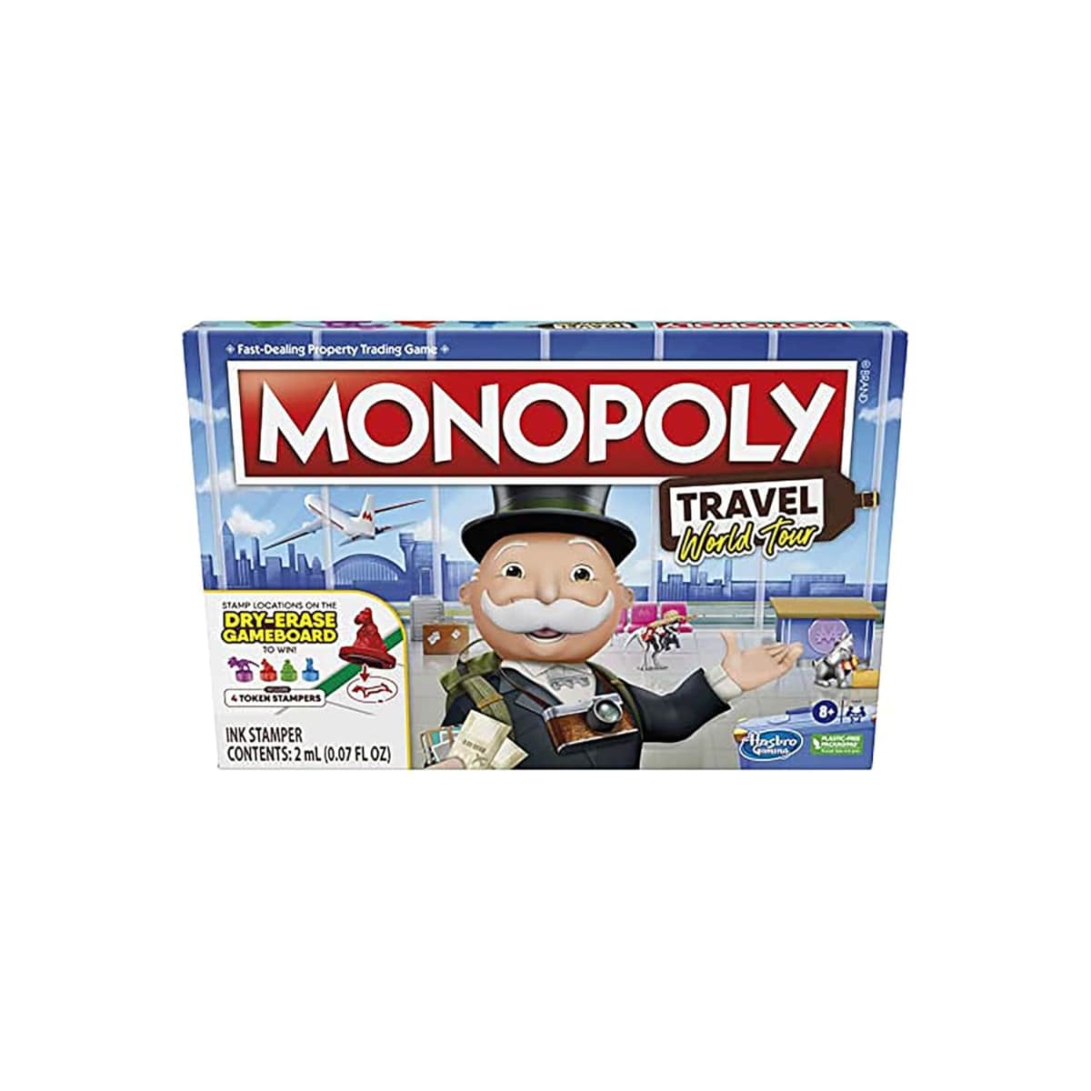 Monopoly Travel World Tour Board Game Unisex, 8-10 Years
