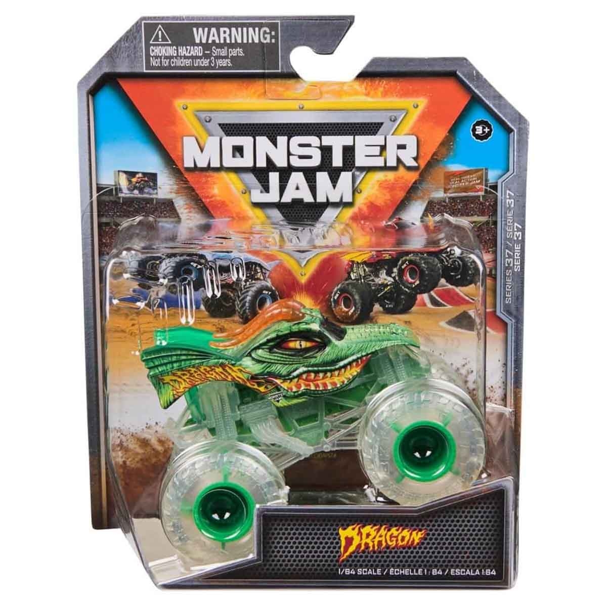Monster Jam 1:64 Dragon M37 Monster Truck Unisex, 3-4 Years