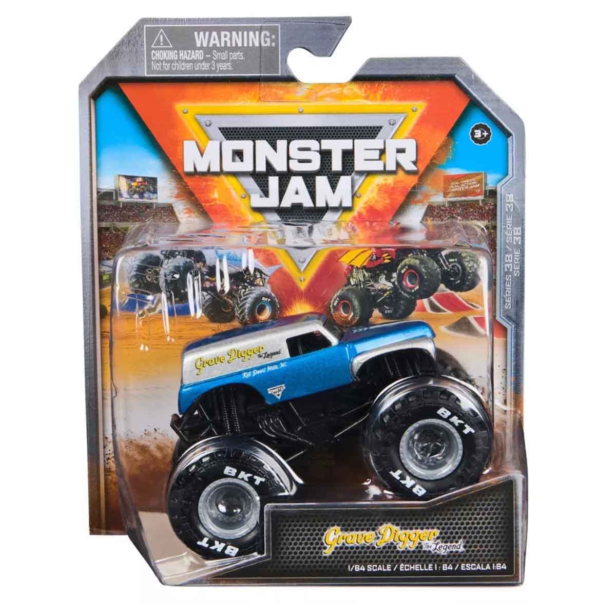 Monster Jam 1:64 Grave Digger Legend Race Truck Unisex, 3-4 Years