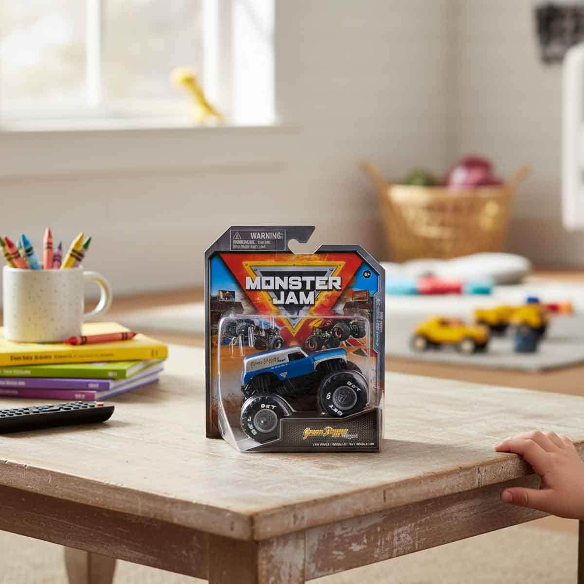 Monster Jam 1:64 Grave Digger Legend Race Truck Unisex, 3-4 Years