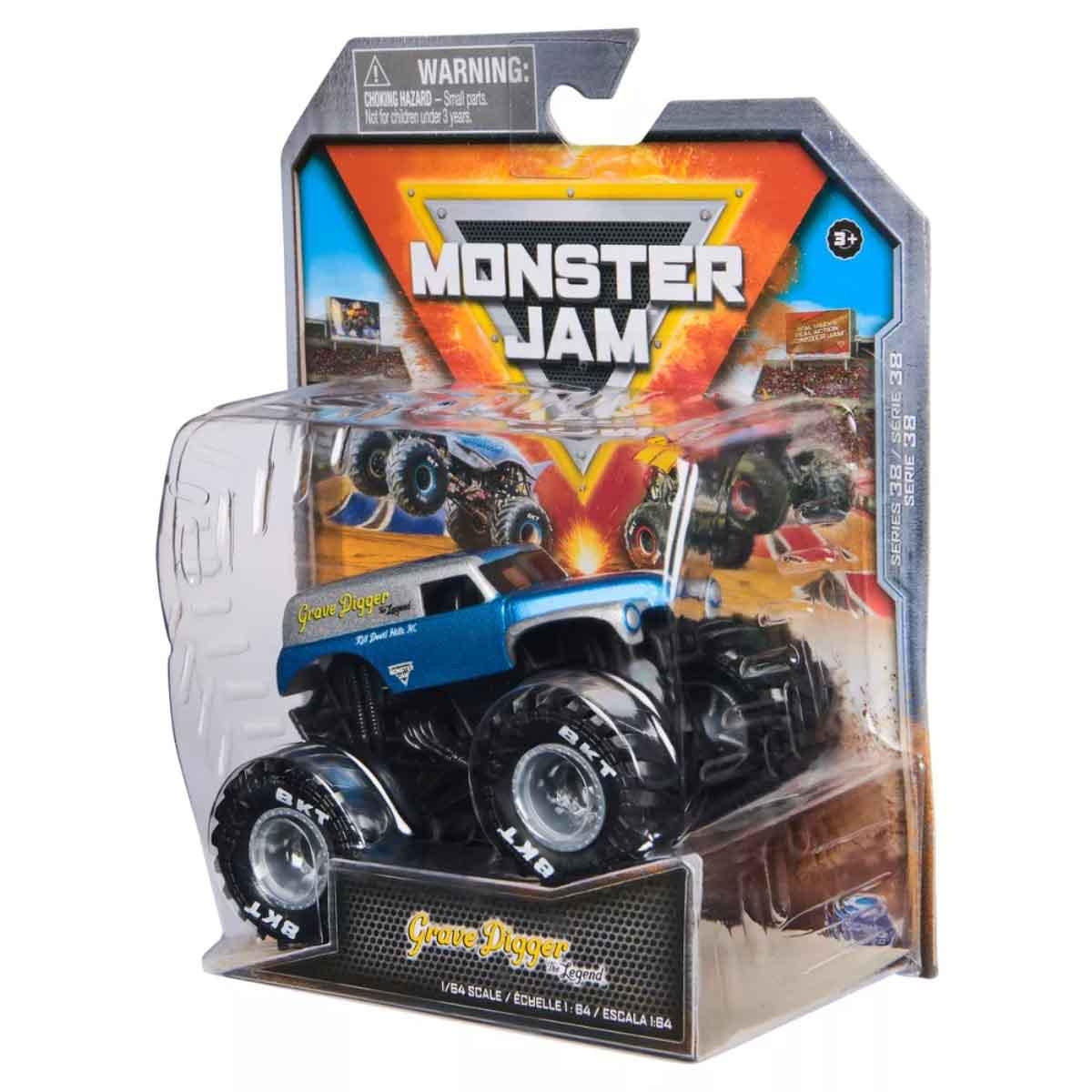 Monster Jam 1:64 Grave Digger Legend Race Truck Unisex, 3-4 Years