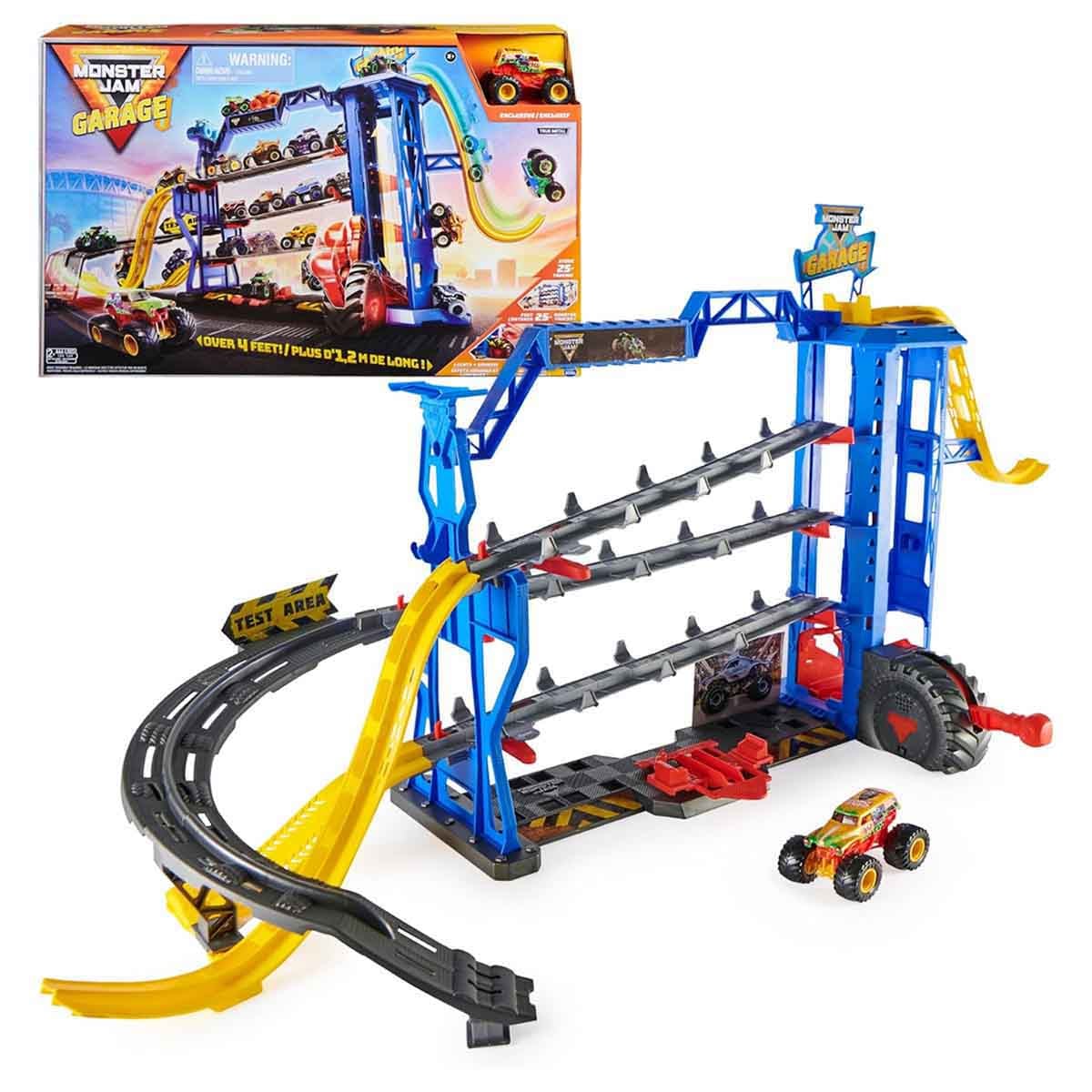 Monster Jam 1:64 Monster Garage Playset Unisex, 3-4 Years