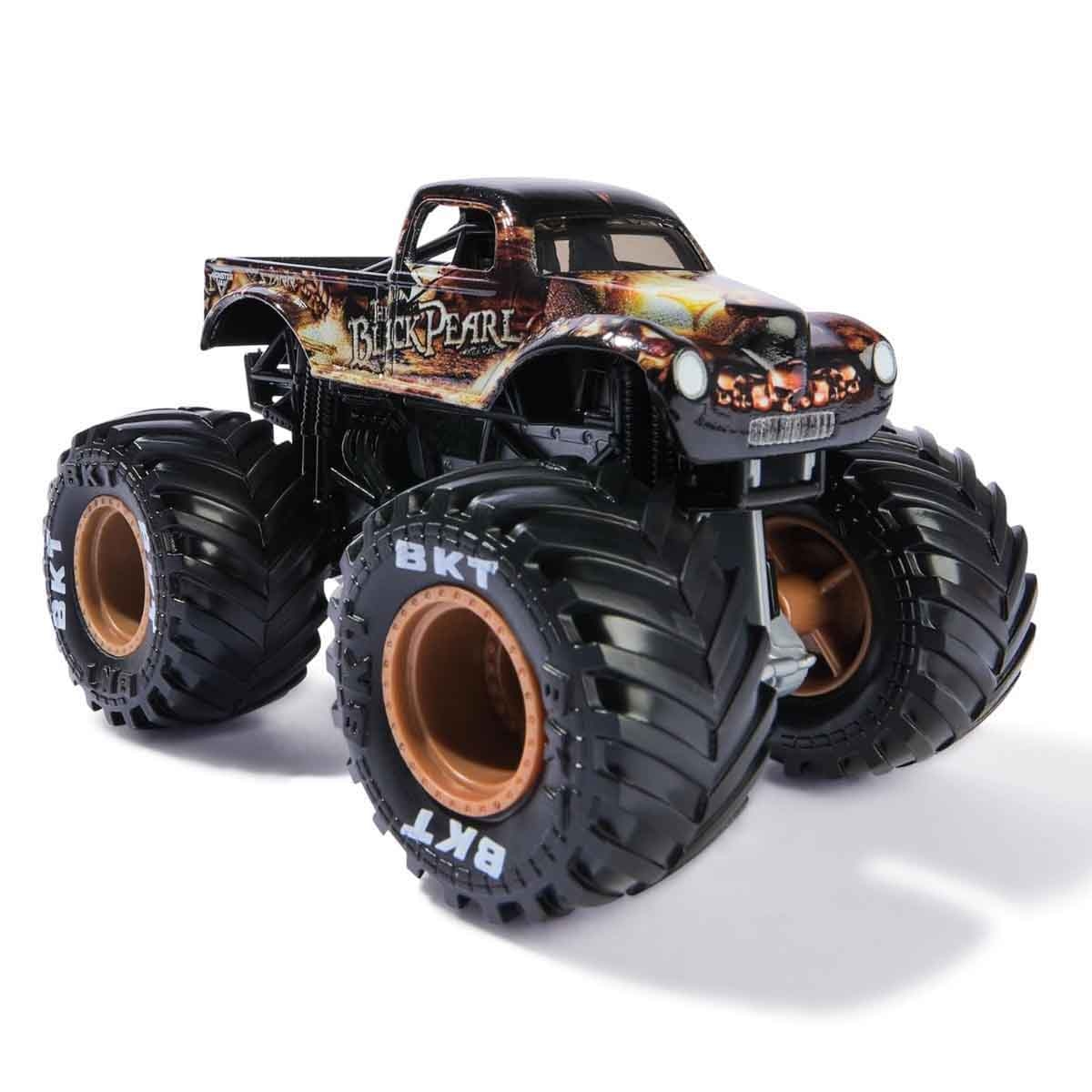 Monster Jam 1:64 Scale Black Pearl Vehicle Toy Unisex, 3-4 Years