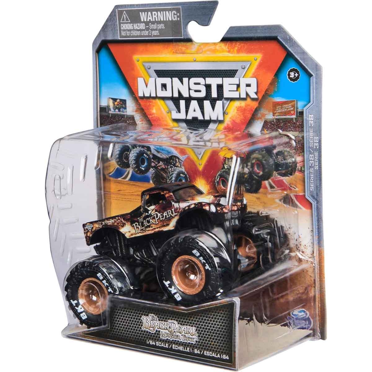 Monster Jam 1:64 Scale Black Pearl Vehicle Toy Unisex, 3-4 Years