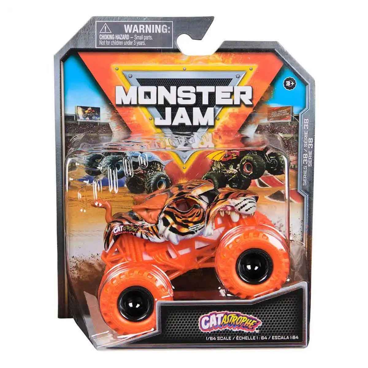 Monster Jam 1:64 Scale Catastrophe Vehicle Toy Unisex, 3-4 Years