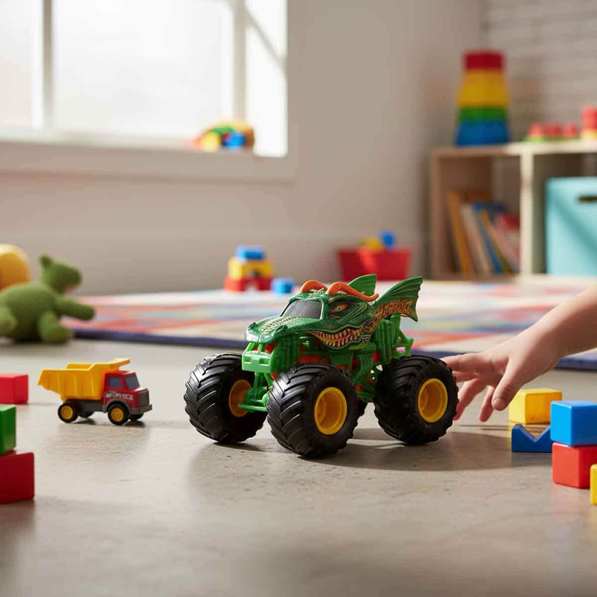 Monster Jam 1:64 Scale M36 Dragon Toy Vehicle Unisex, 3-4 Years
