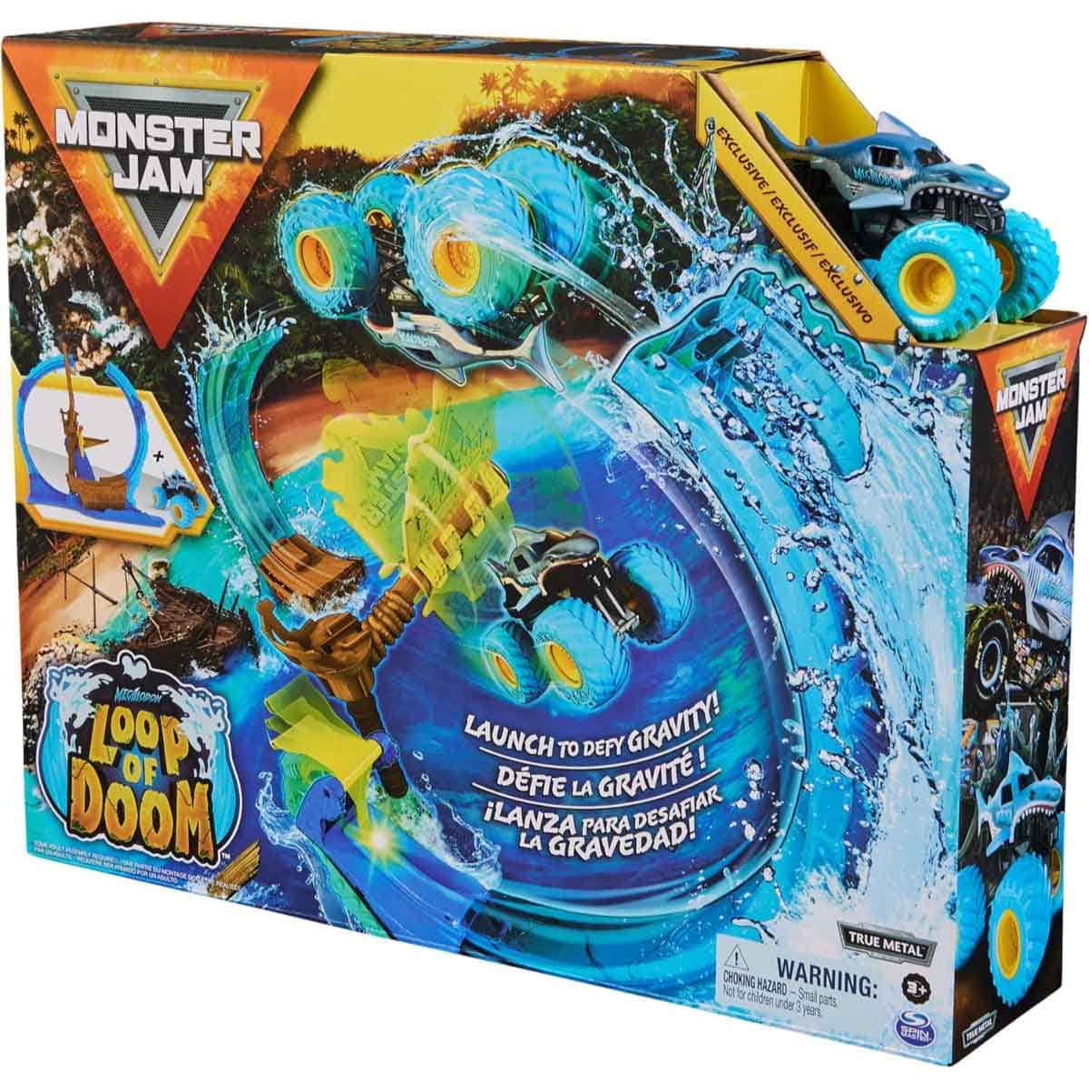 Monster Jam 1:64 Scale Loop of Doom Stunt Playset Unisex, 3-4 Years