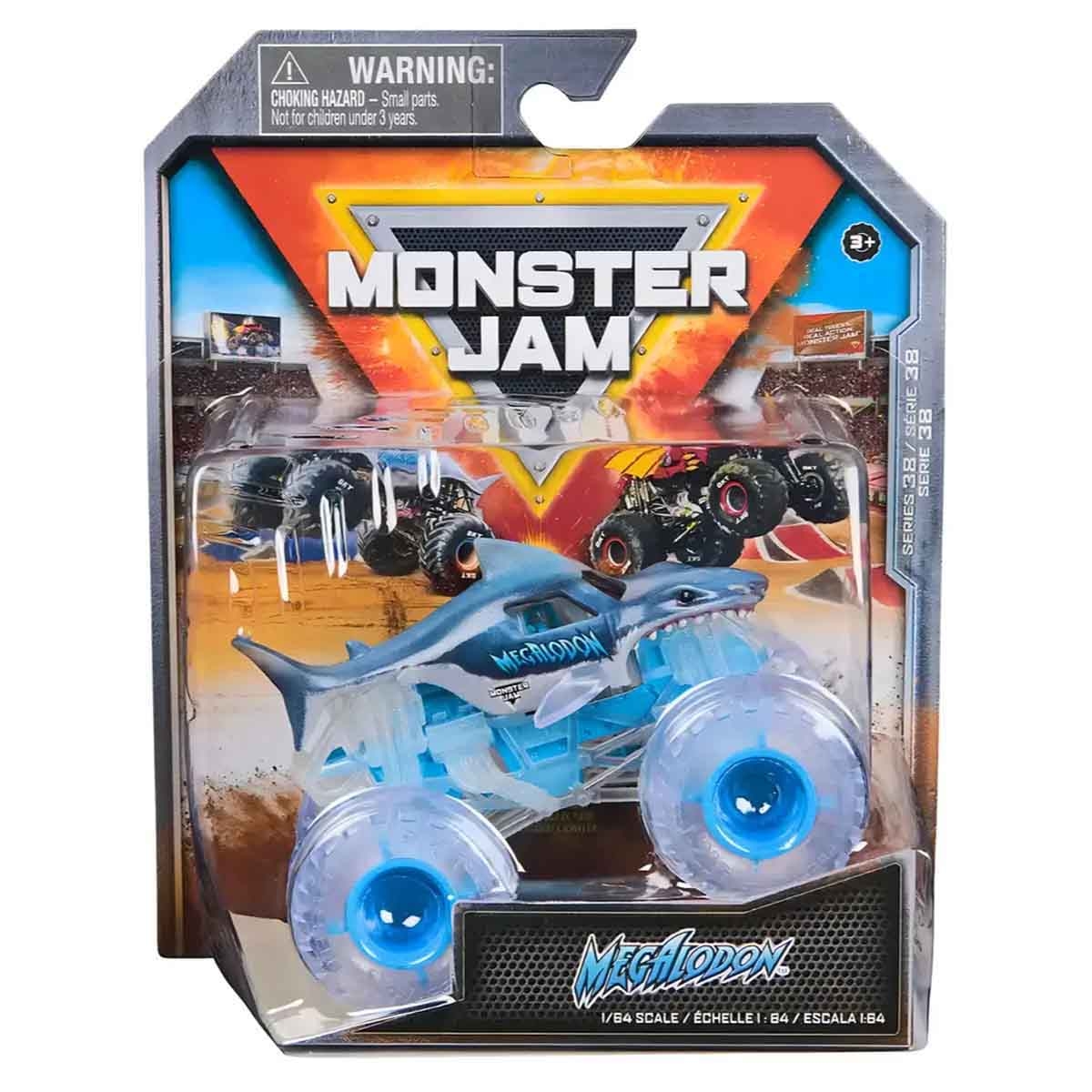 Monster Jam 1:64 Scale Megalodon Vehicle Toy Unisex, 3-4 Years