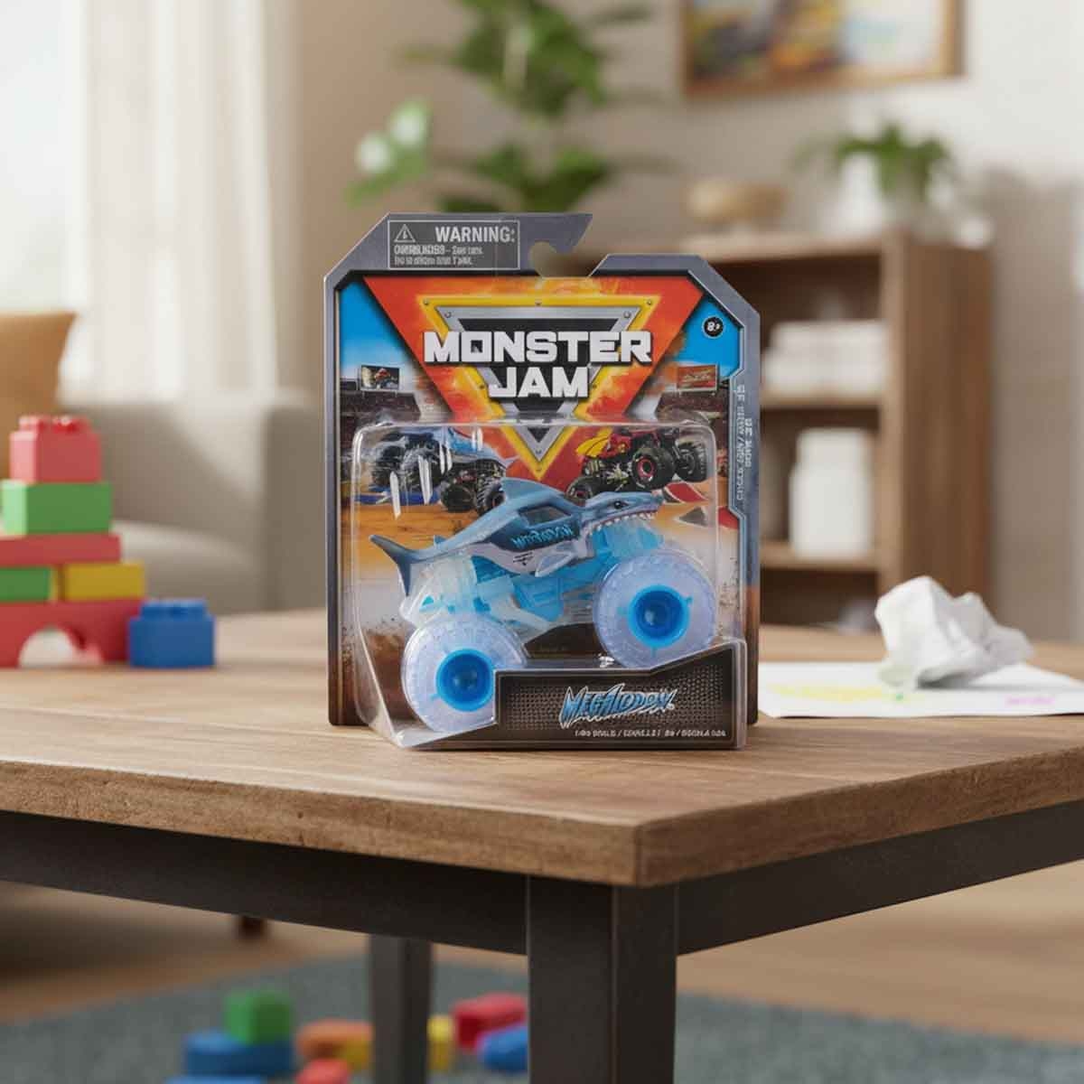 Monster Jam 1:64 Scale Megalodon Vehicle Toy Unisex, 3-4 Years