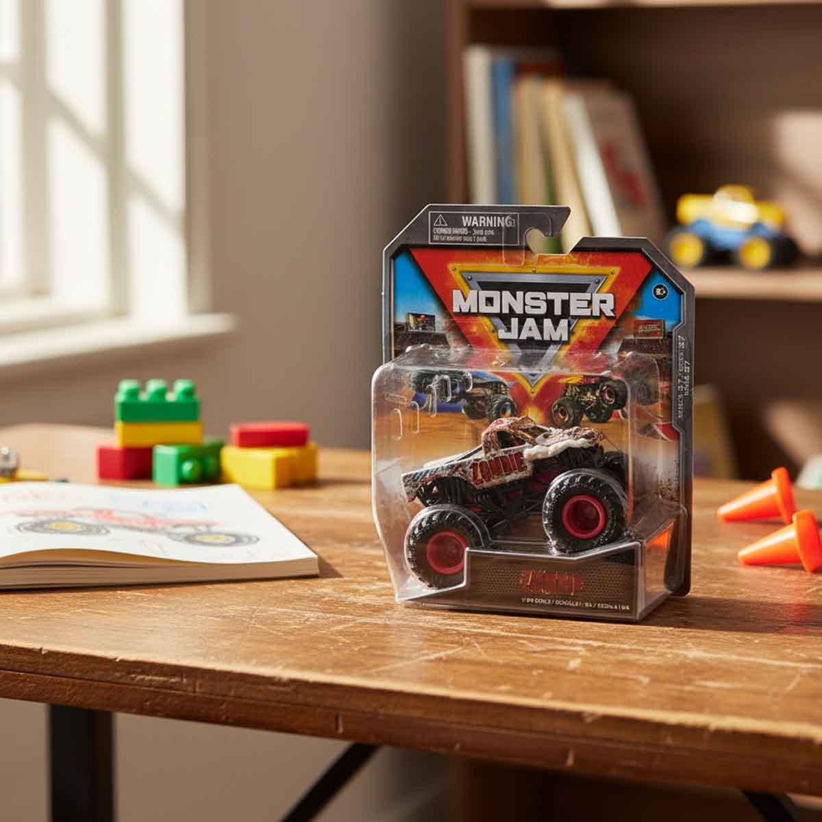 مونستر جام شاحنة زومبي 1:64 للجنسين، عمر 3-4 سنوات