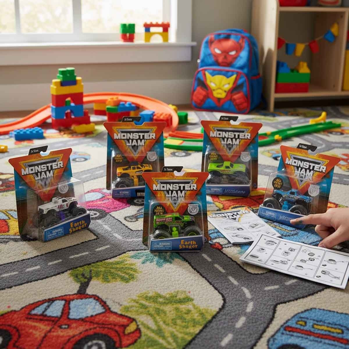 Monster Jam Assorted 1:64 Trucks Unisex, 3-4 Years