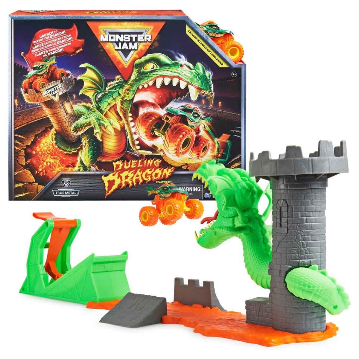 Monster Jam Dueling Dragon Playset Unisex, 3-4 Years