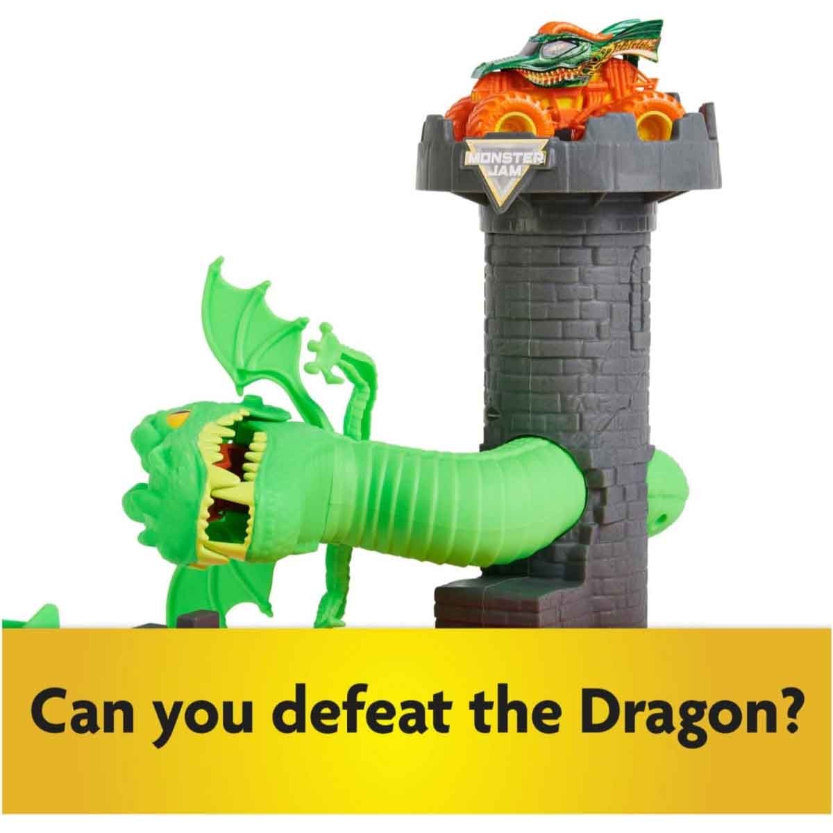 Monster Jam Dueling Dragon Playset Unisex, 3-4 Years