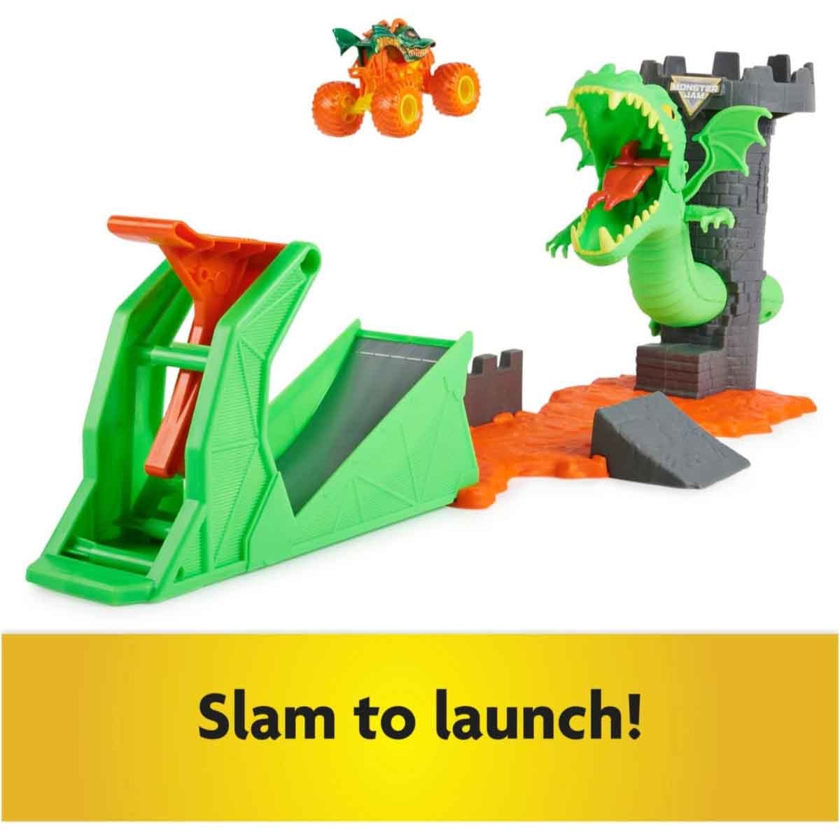 Monster Jam Dueling Dragon Playset Unisex, 3-4 Years